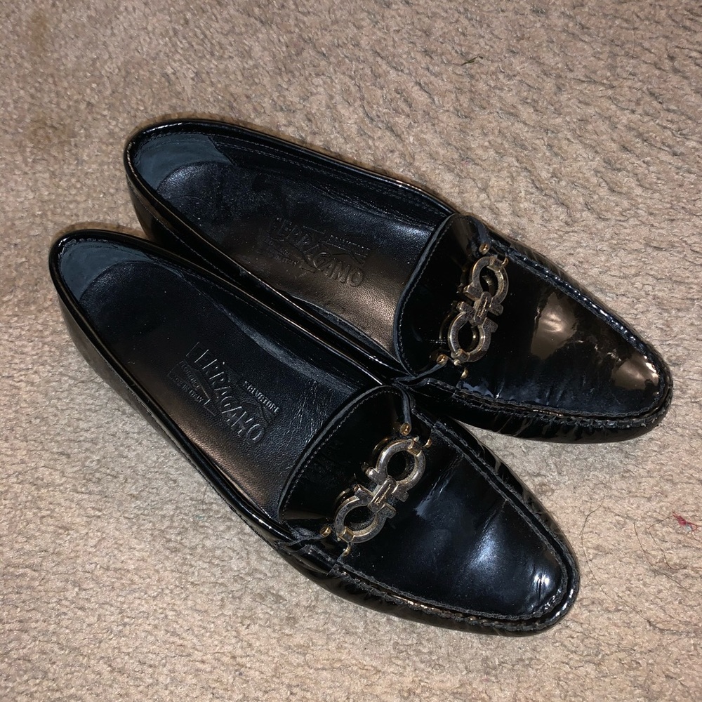 Salvatore Ferragamo Leather Flats
